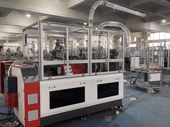 Ligne de production entièrement automatique de salades en papier et de bols de nouilles instantanées avec des machines pour bols de nouilles simples et doubles PE