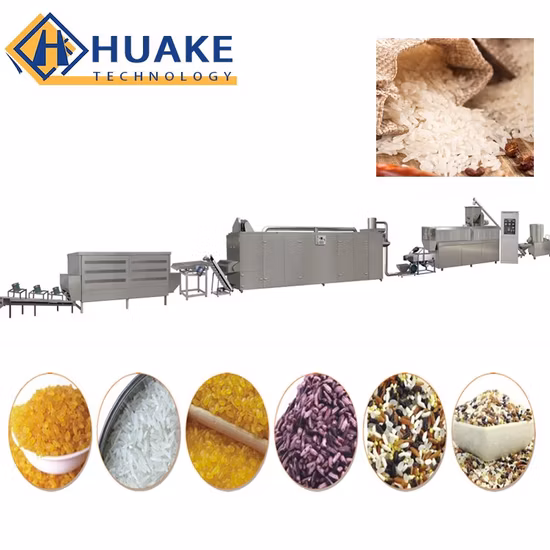 Extrudeuse de riz nutritif, riz enrichi Frk, machine de traitement, chaîne de production de riz artificiel