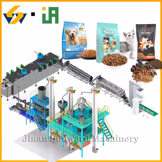 Ligne de production alimentaire pour chiens de compagnie, équipement d'alimentation pour poissons, fabrication de la machine d'extrudeuse